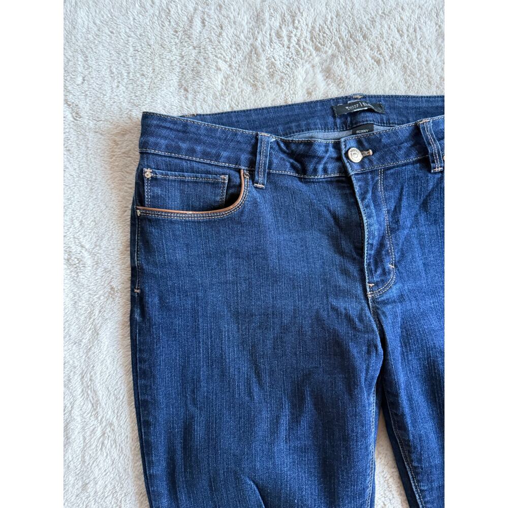 WHBM White House Black Market Skinny Leg Crop Jeans Size 12R - Picture 2 of 6